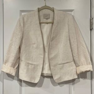 Vintage Loft Off-White Waist Length Blazer